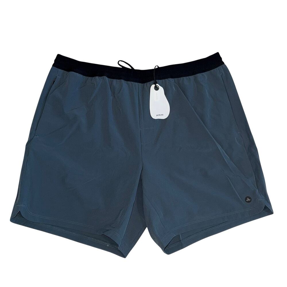 Prana Intrinsic Lined Shorts Men's Gray Quick Drying Athleisure Activewear SZ/XL